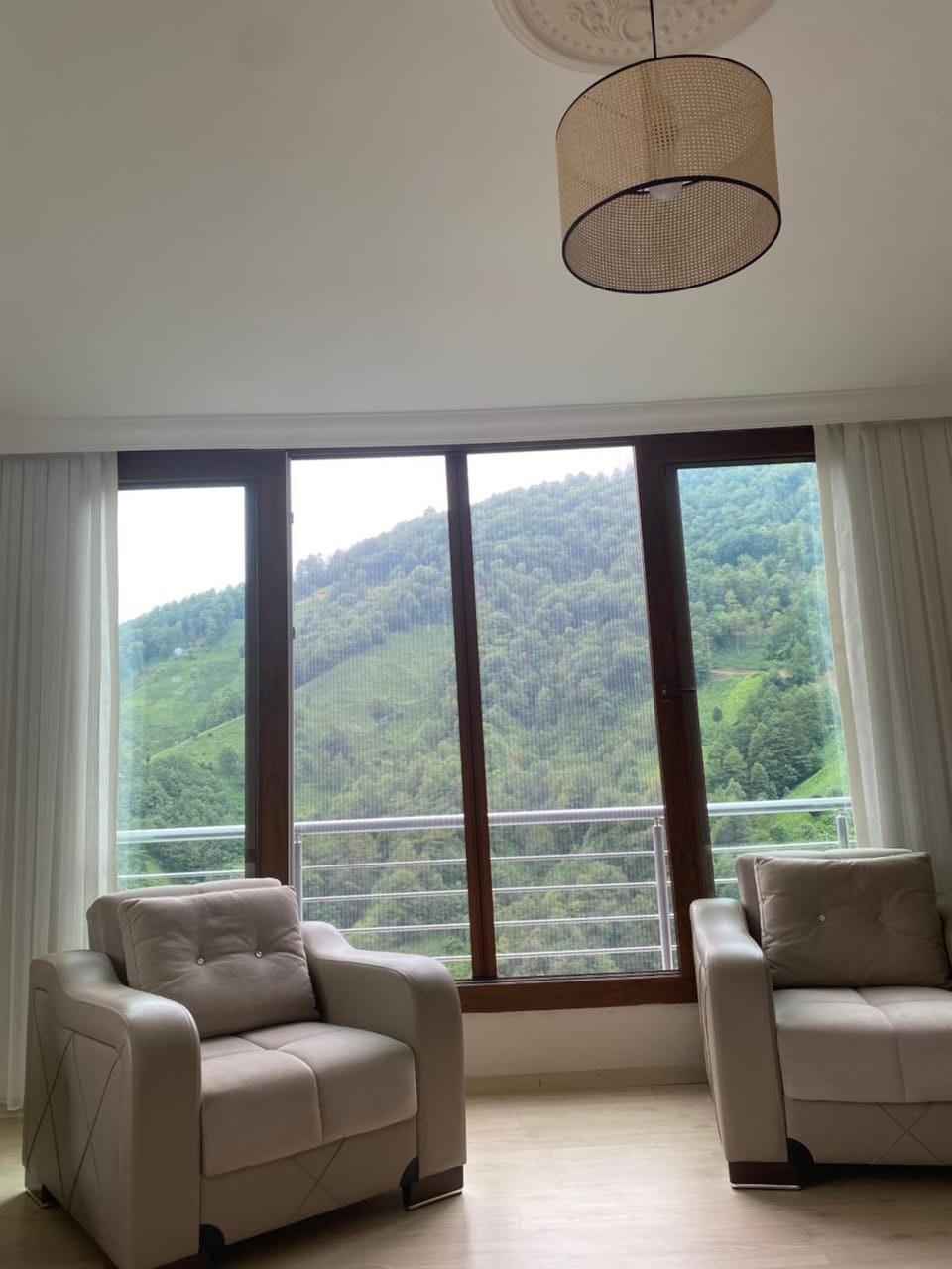 Natural landscape, Living room, Seating area, Mountain view