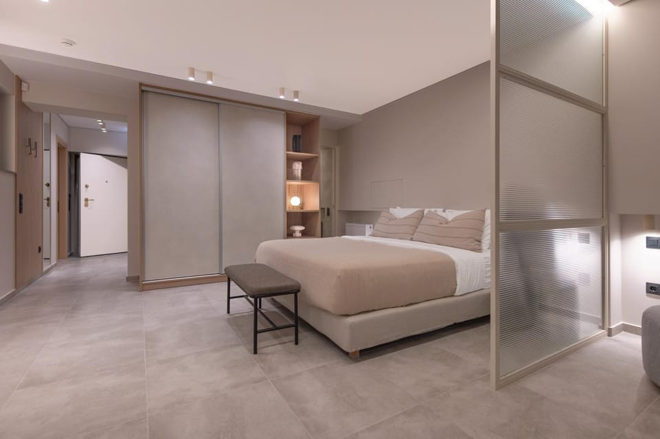 Bed, Photo of the whole room, Bedroom, wardrobe