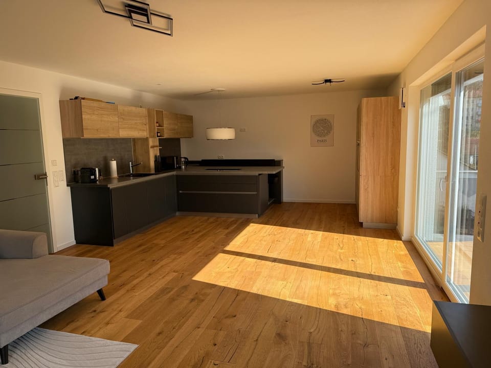 Kitchen or kitchenette, oven, stove