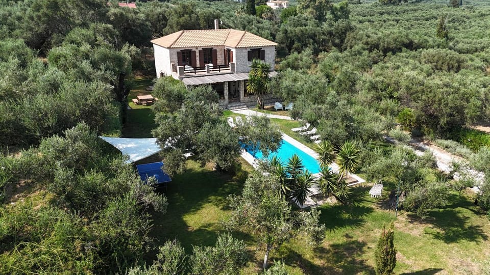 Property building, Bird's eye view, Swimming pool