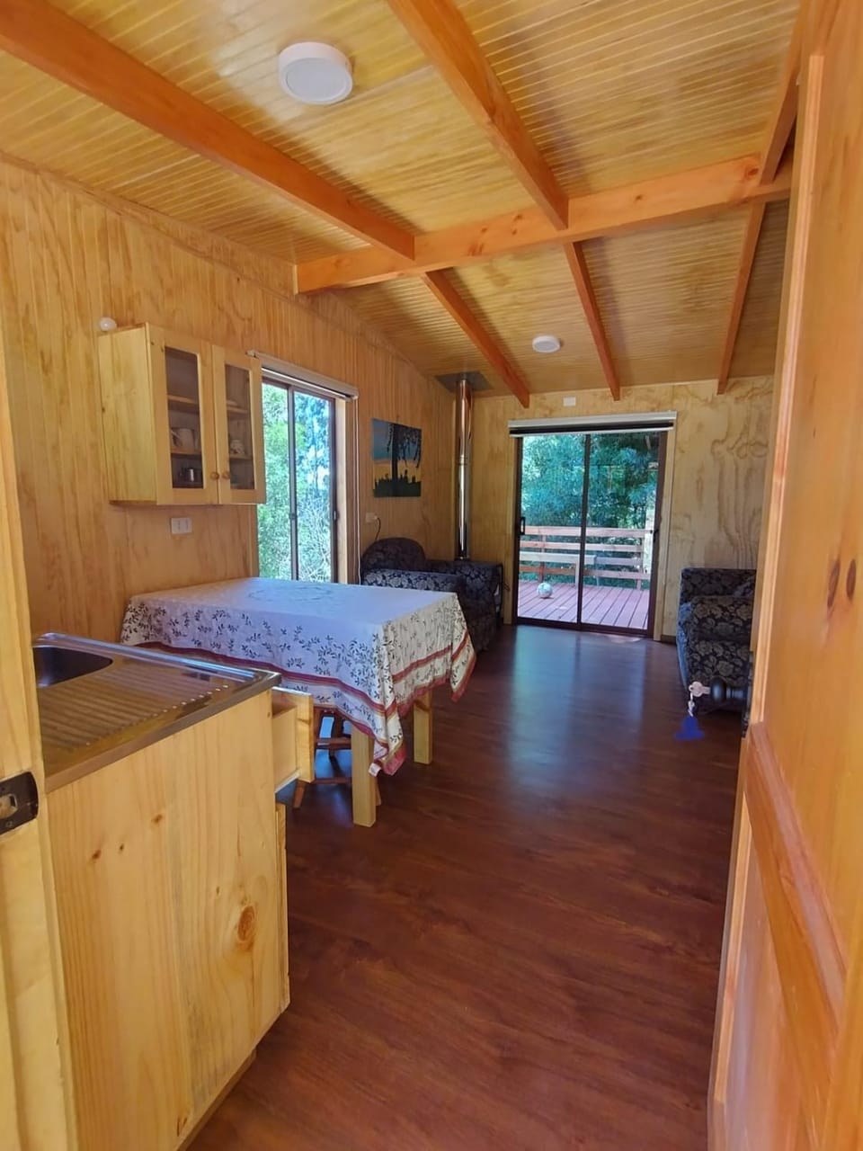 Kitchen or kitchenette, Living room, Dining area