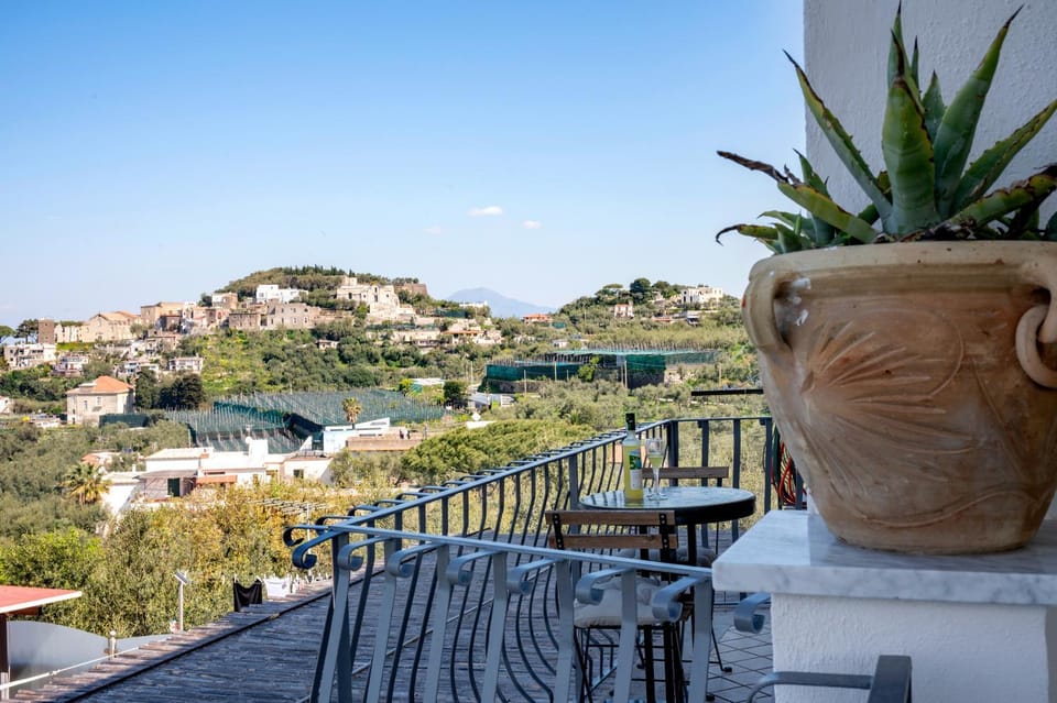 The Phoenix - Modern Breathtaking Sea View Apartment with 2 Terraces, 2 Balconies, small private garden and private parking House in Massa Lubrense