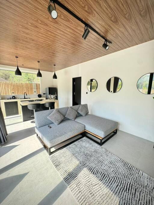 Kitchen or kitchenette, Living room, Photo of the whole room, Seating area