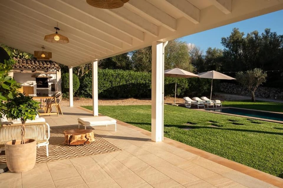 Natural landscape, Garden, Garden view, Swimming pool