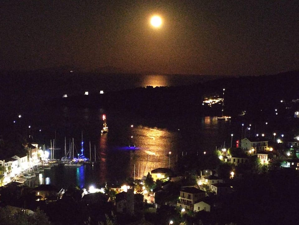 Night, Natural landscape, Sea view