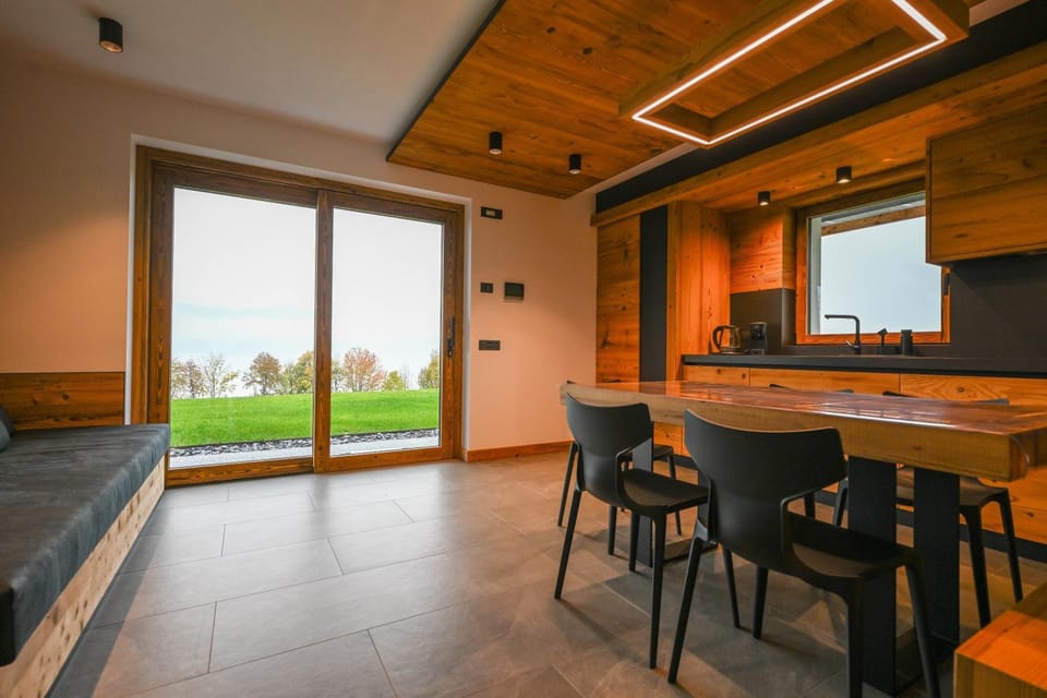 Kitchen or kitchenette, Living room, Dining area
