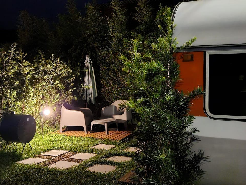 Night, BBQ facilities, Garden, Seating area, Garden view