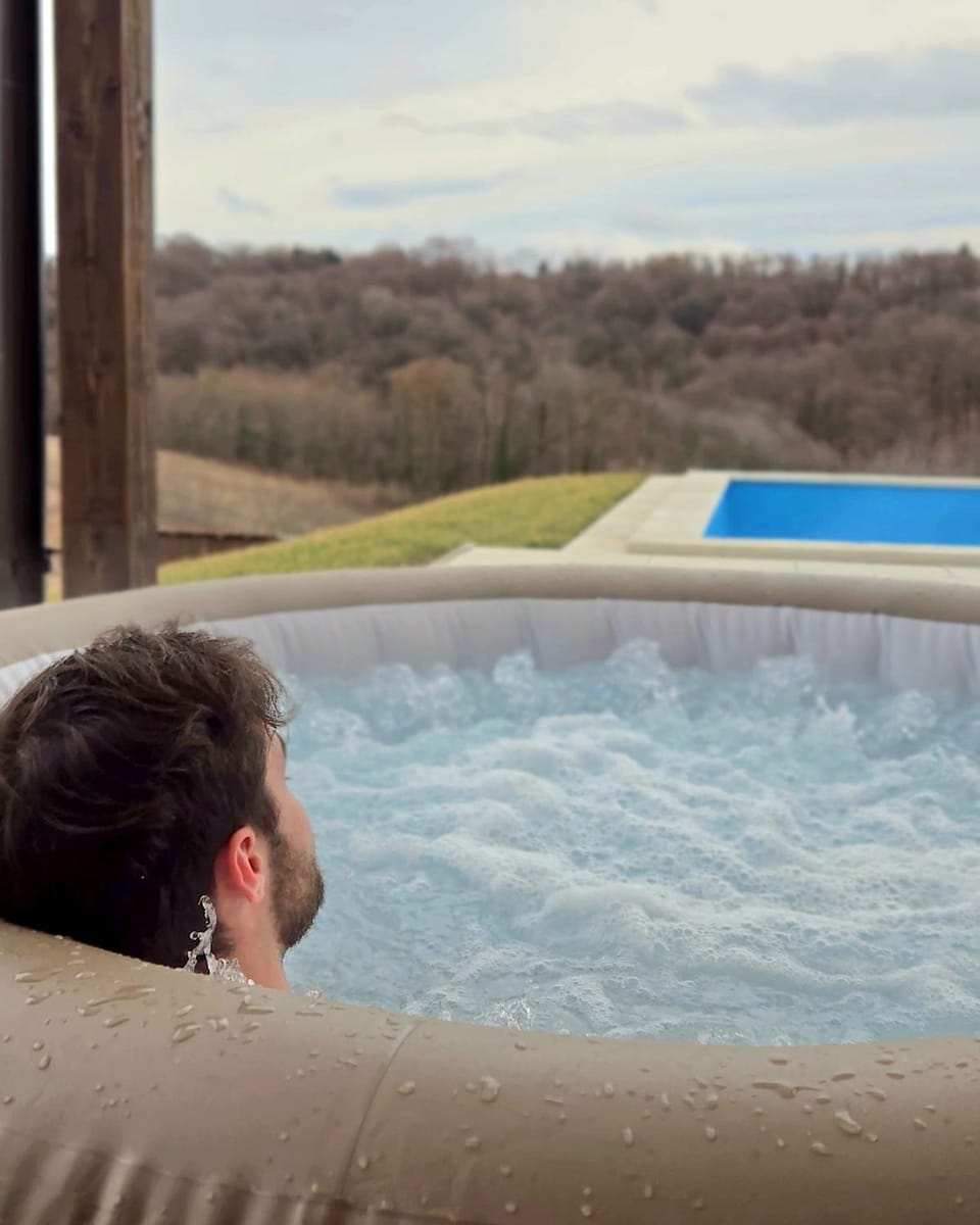 People, Natural landscape, Hot Tub, View (from property/room), Swimming pool