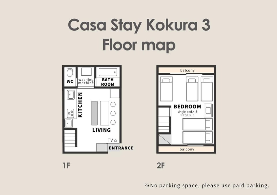Casa Stay Kokura 3 - Vacation STAY 68310v House in Fukuoka Prefecture