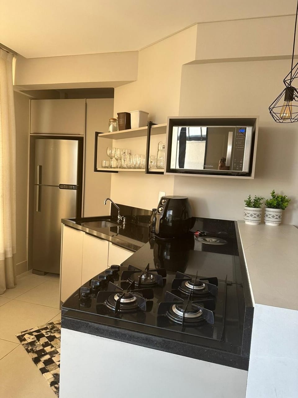 Kitchen or kitchenette, oven, stove