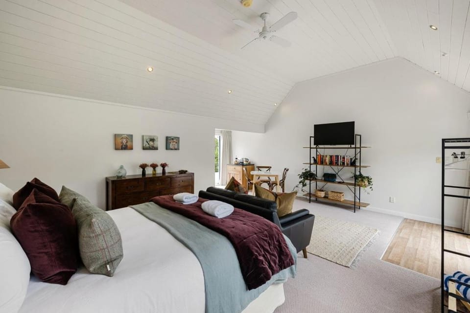 Bed, TV and multimedia, Living room, Photo of the whole room, Bedroom