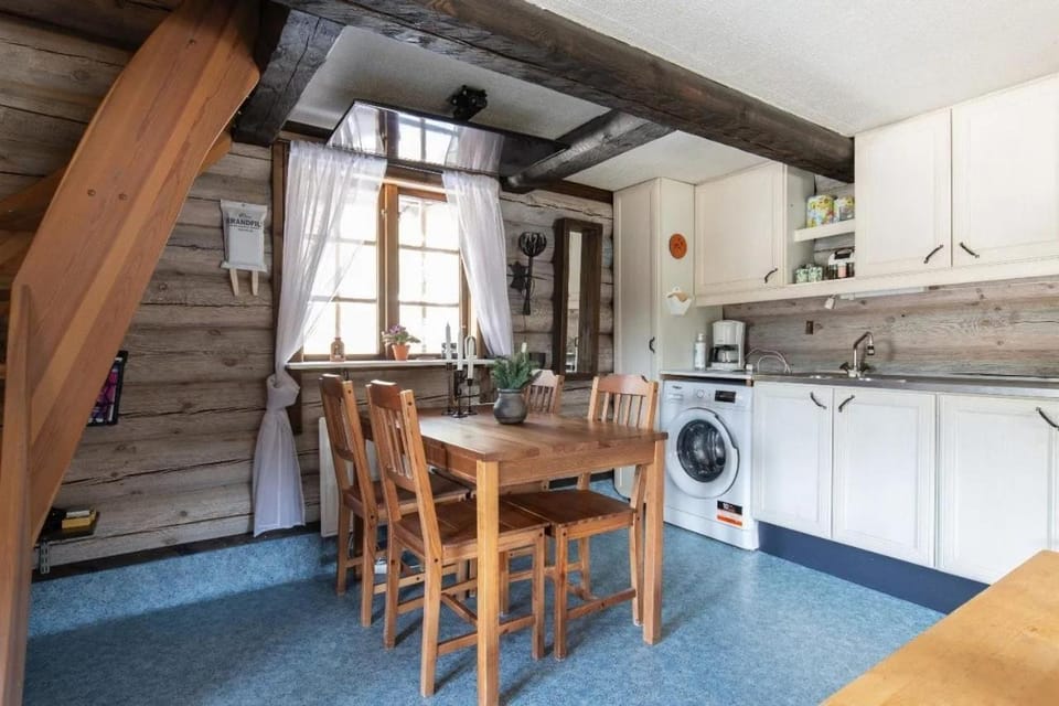 Wood stove | Cross-country & Snowmobile trails House in Sweden