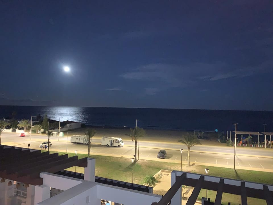 Night, Beach, Sea view