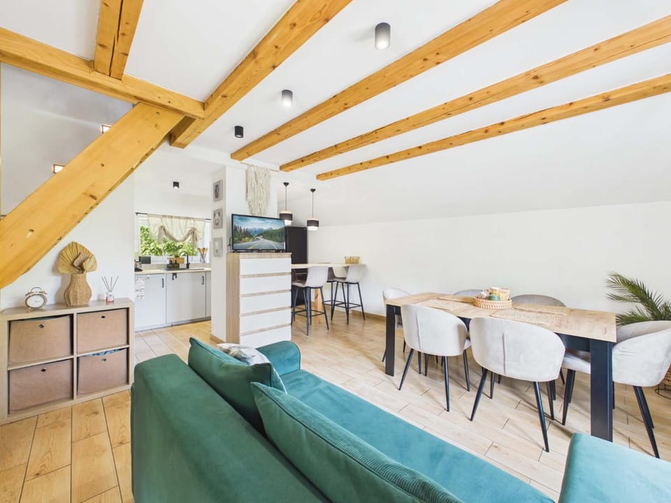Kitchen or kitchenette, Living room, Dining area