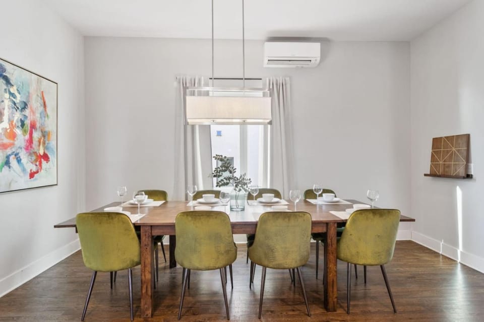Dining area, air conditioner