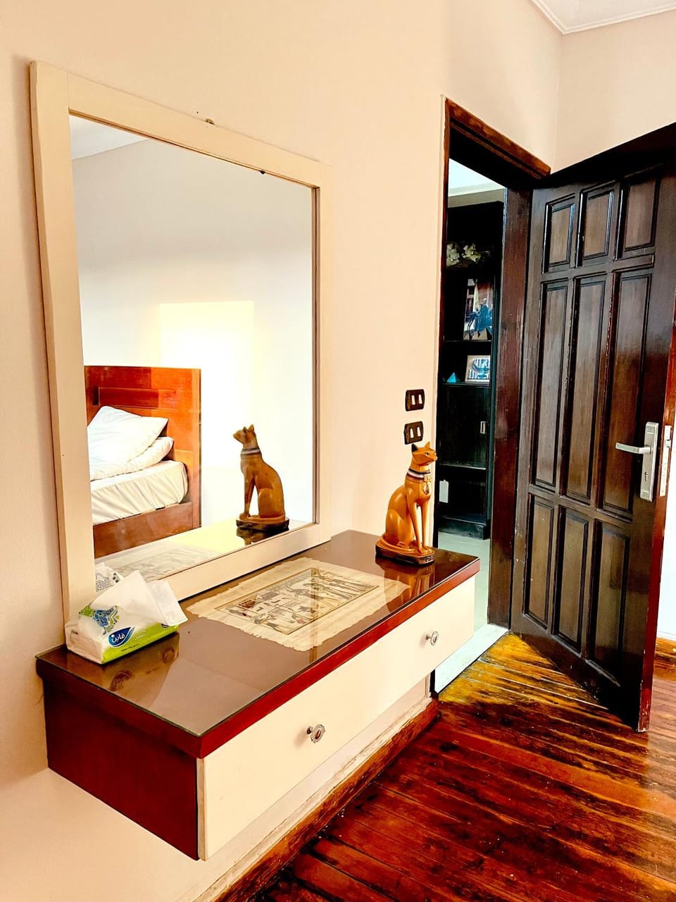 Bed, Photo of the whole room, Bedroom, towels, wardrobe