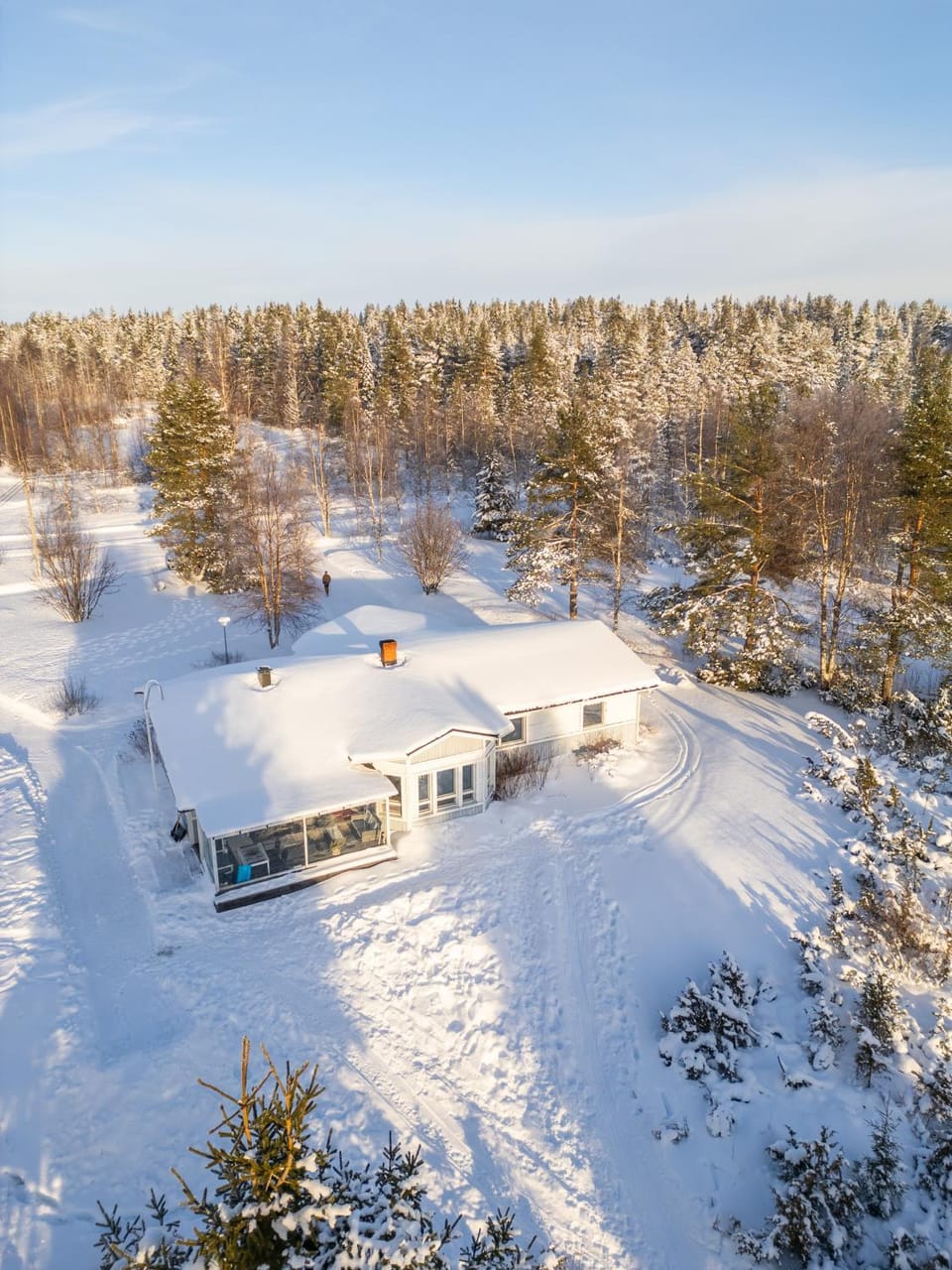 Property building, Day, Natural landscape, Winter