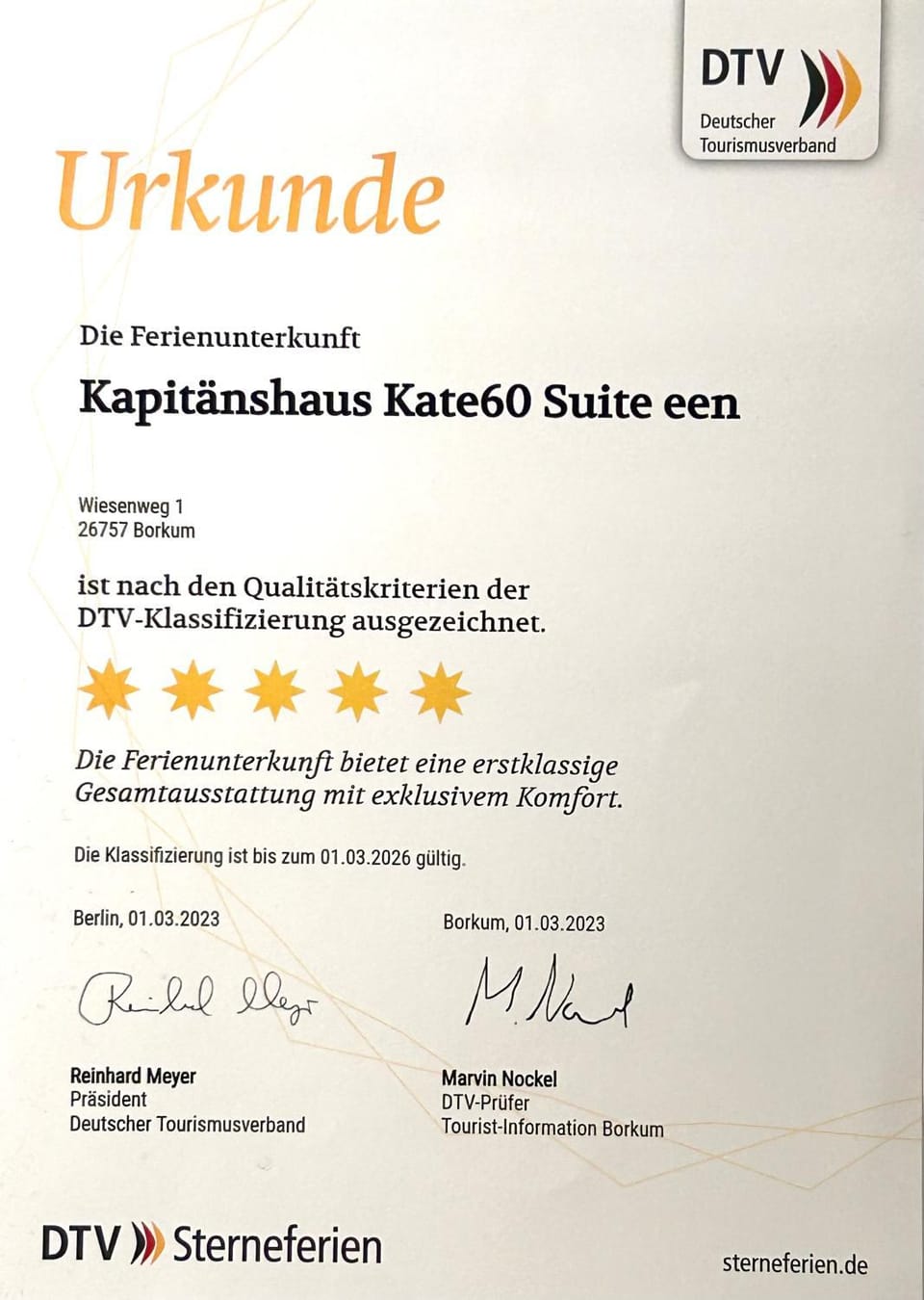 Certificate/Award