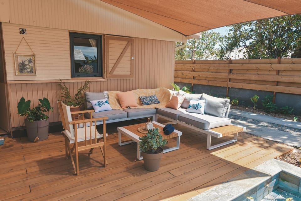 Patio, Day, Garden, Garden view, Swimming pool, furniture