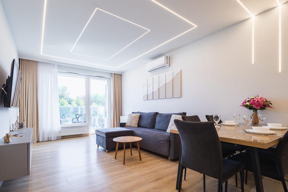 KROK DO PLAŻY Apartament z garażem i klimatyzacją Apartment in Gdansk