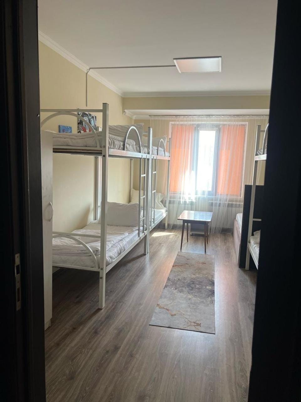 Bed, Photo of the whole room, Bedroom, bunk bed, towels, wardrobe