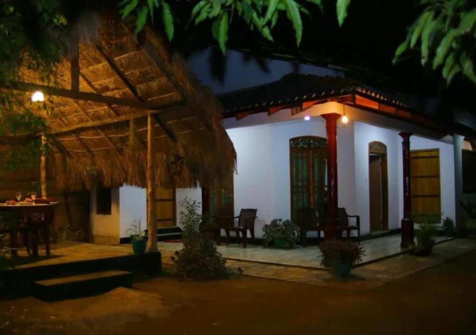 Property building, Night, Garden view