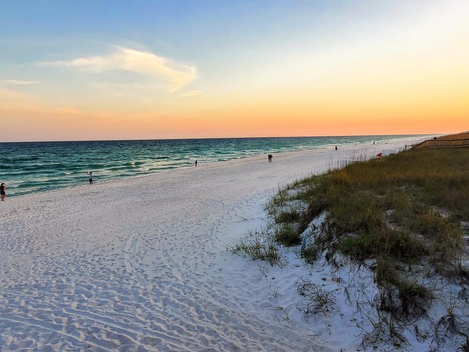 Natural landscape, Beach, Sea view, Sunset