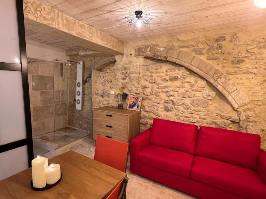 Grand studio de charme dans une bâtisse du XVII Apartment in L'Isle-sur-la-Sorgue
