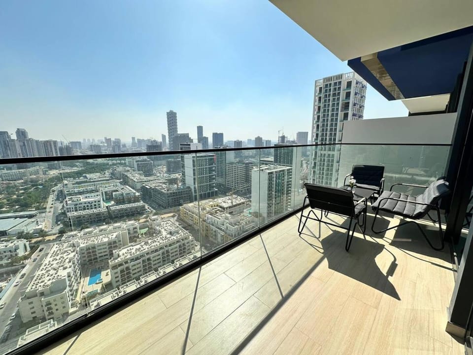 Elegant 1br Escape Jvc Pool & Balcony Access Apartment in Dubai