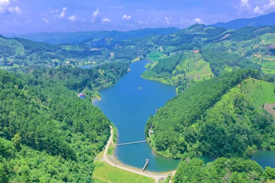 Nearby landmark, Bird's eye view, Lake view