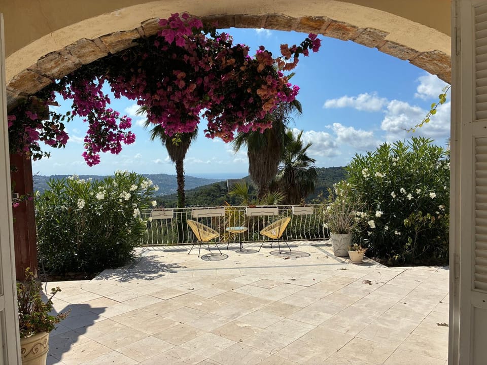 Patio, Spring, Day, Natural landscape, Garden, View (from property/room), Balcony/Terrace, Balcony/Terrace, Garden view, Sea view