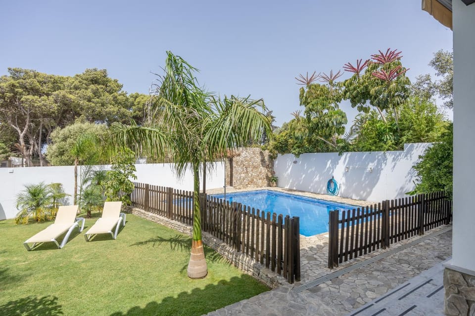 Property building, Living room, Swimming pool