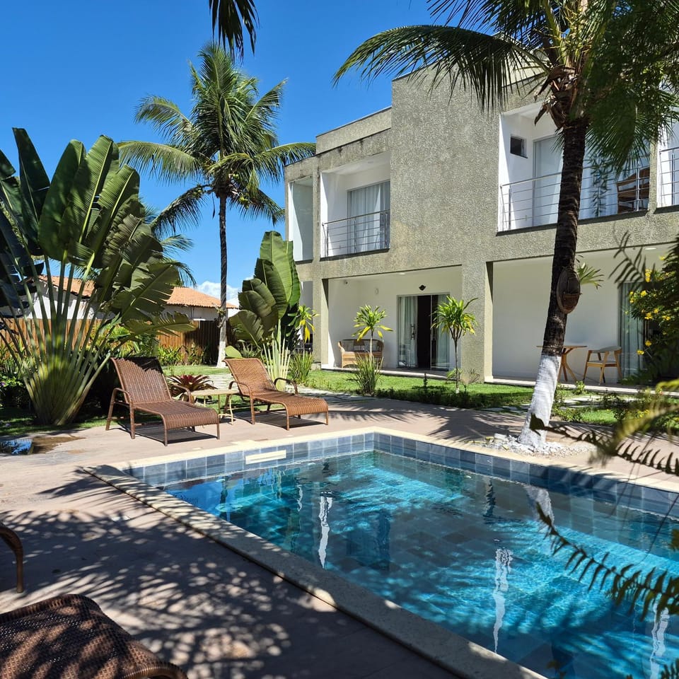Property building, Patio, Garden, Garden view, Pool view, Swimming pool, sunbed