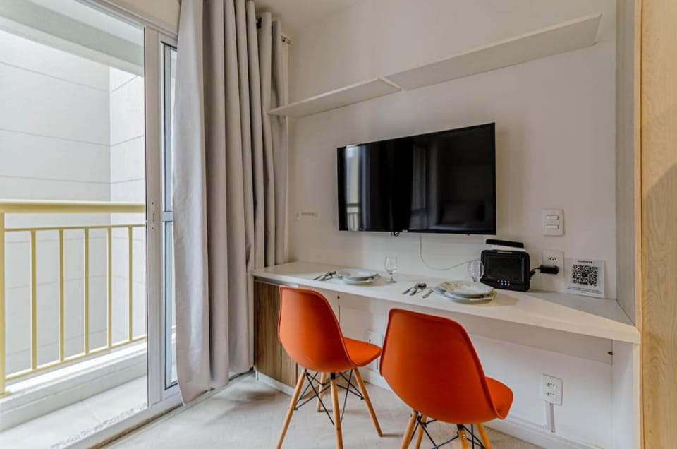 P614 Sua casa em SP, com academia e Rooftop Apartment in Sao Paulo City