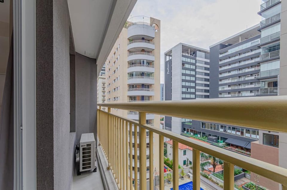 P614 Sua casa em SP, com academia e Rooftop Apartment in Sao Paulo City