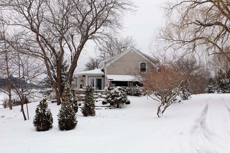 Property building, Natural landscape, Winter