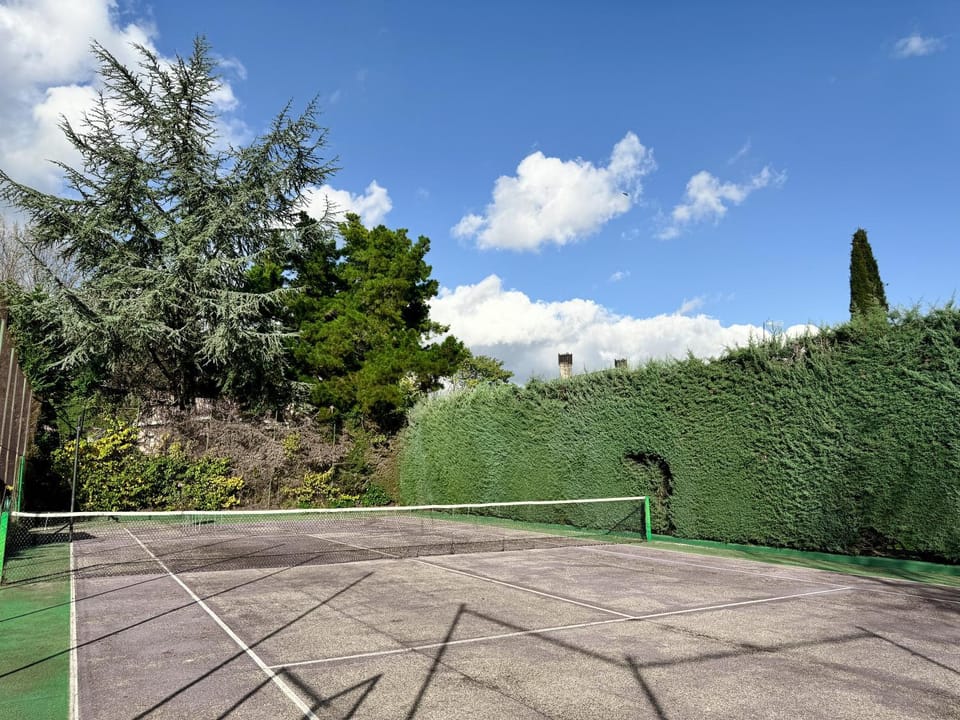Spring, Day, Tennis court