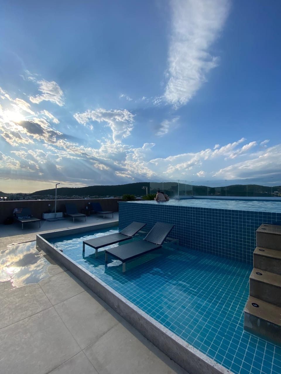 Natural landscape, View (from property/room), Balcony/Terrace, Balcony/Terrace, Pool view, Swimming pool, sunbed
