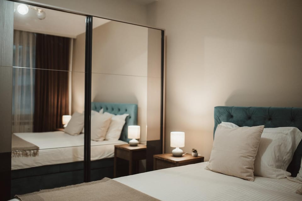 Bed, Decorative detail, Seating area, Bedroom, towels