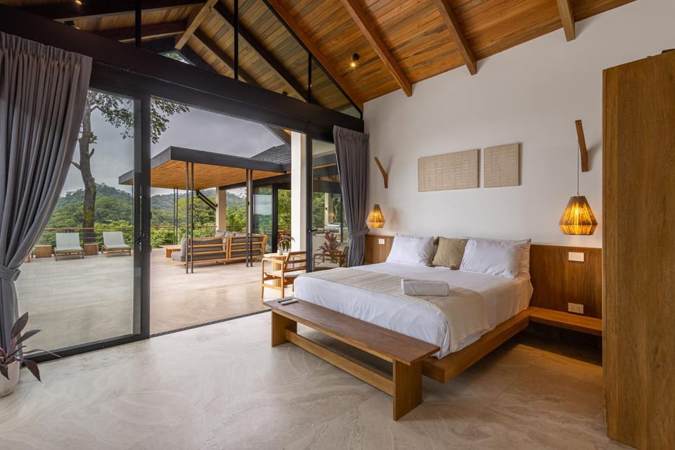 Bedroom, Pool view