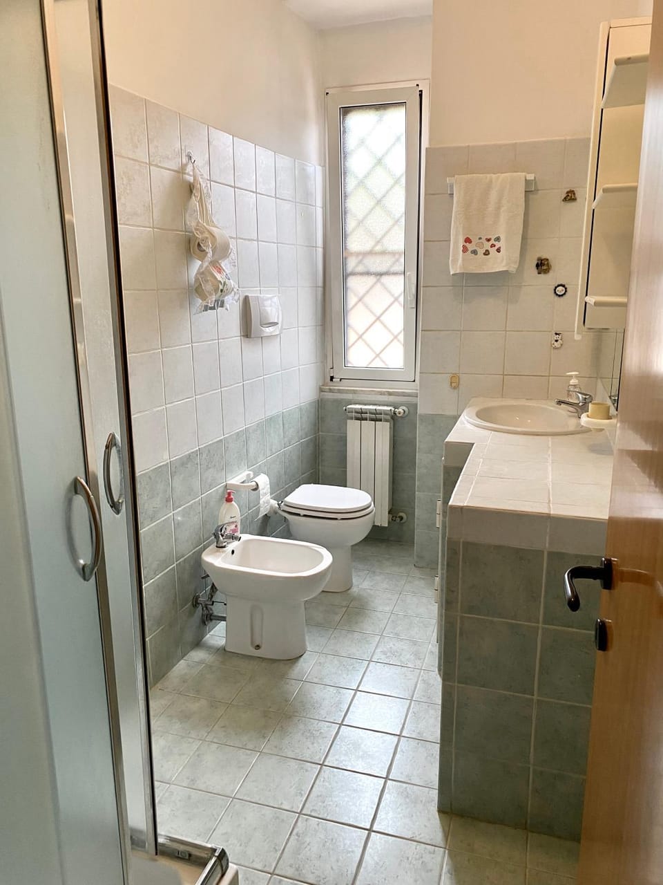 Shower, Toilet, Bathroom, bidet, towels