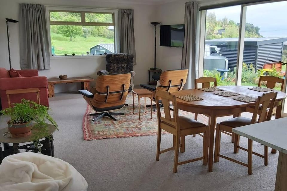 Ruru at Ligar Bay House in Tasman District, Tasman, New Zealand