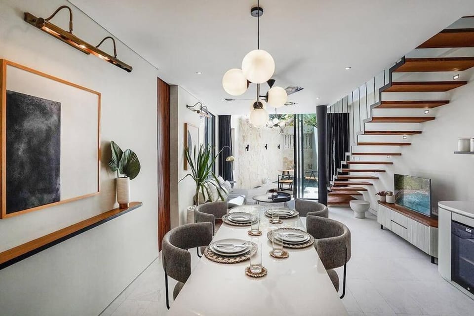 Echo Beach Elegance - 1BR Designer in Canggu A1 Villa in North Kuta
