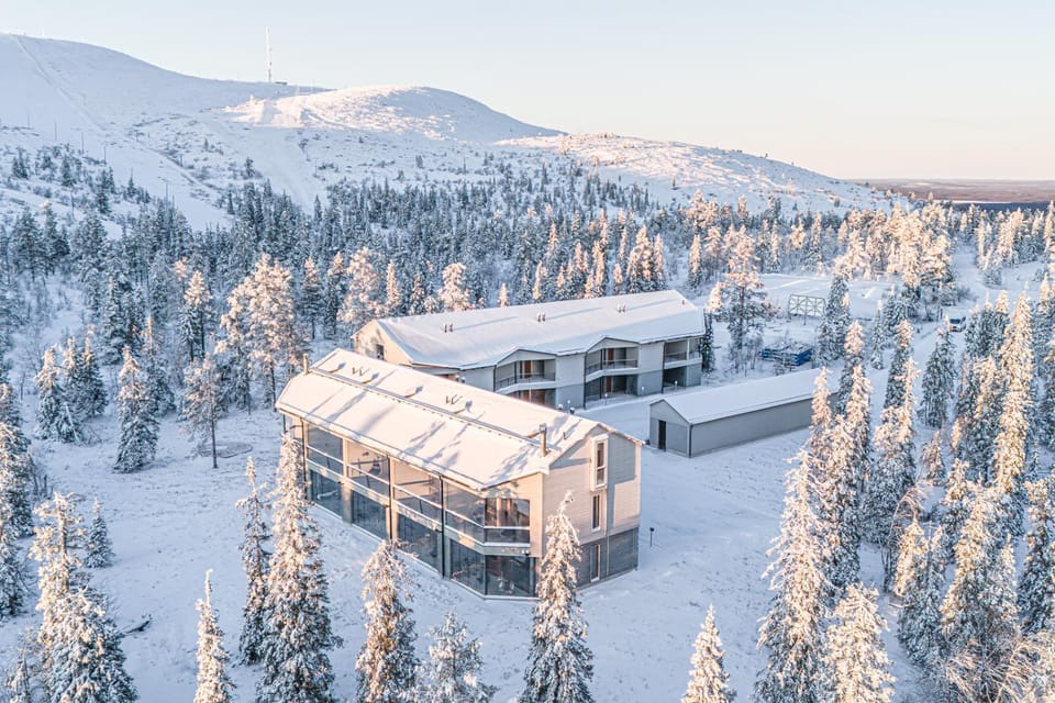 Property building, Day, Neighbourhood, Natural landscape, Bird's eye view, Winter