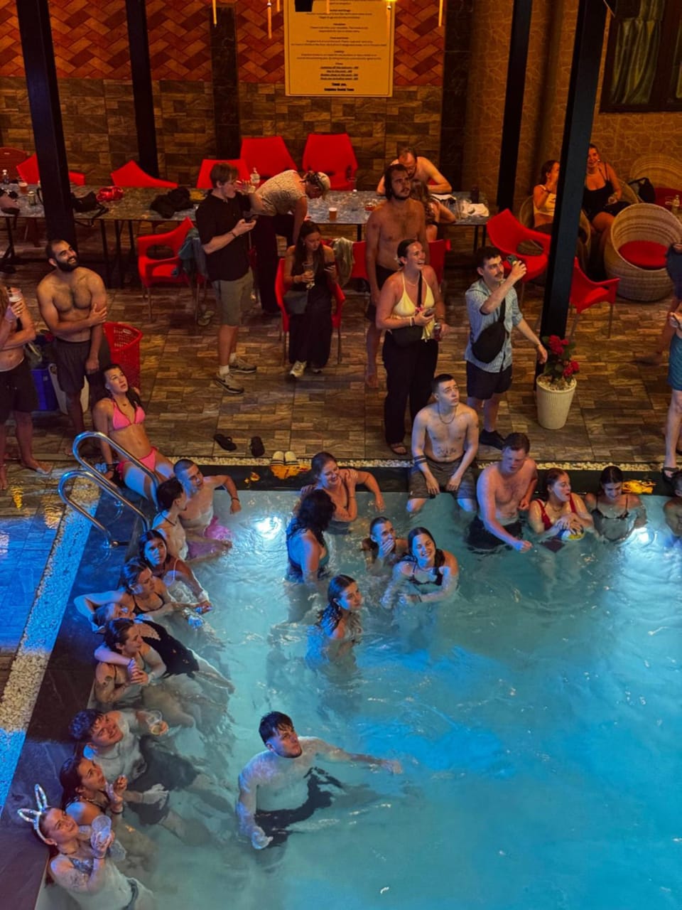 People, Pool view, Swimming pool, Swimming pool, group of guests