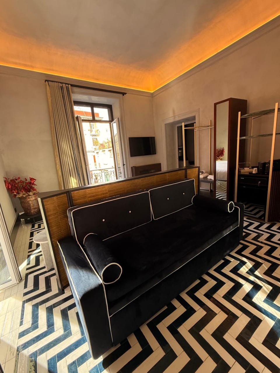 Bed, Decorative detail, Bedroom
