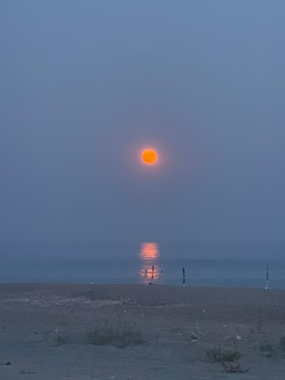 Beach, Sea view, Sunset