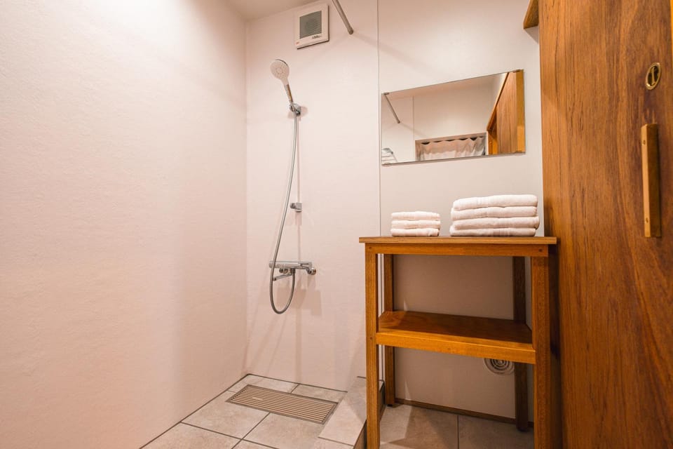 Shower, towels