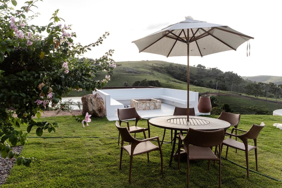 Patio, Natural landscape, Garden, Garden view, Mountain view