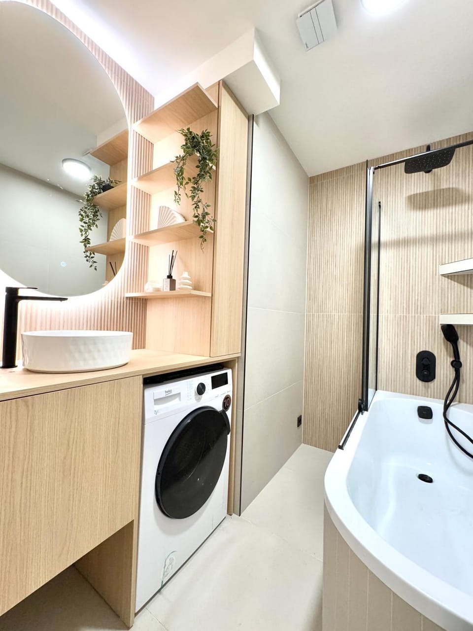 Bathroom, Bath, washing machine, washing machine